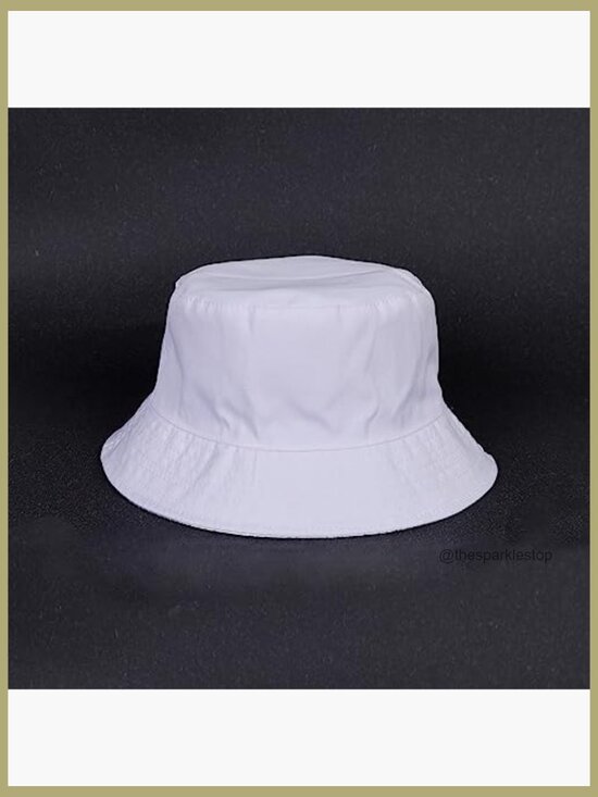 Metallic Bucket Hat Waterproof Holographic Fishing Hat Trendy Sun Cap main image 6